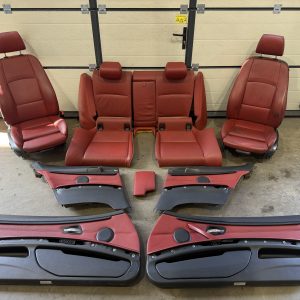 E92 Leather "Dakota"/Koralrott Sisusta